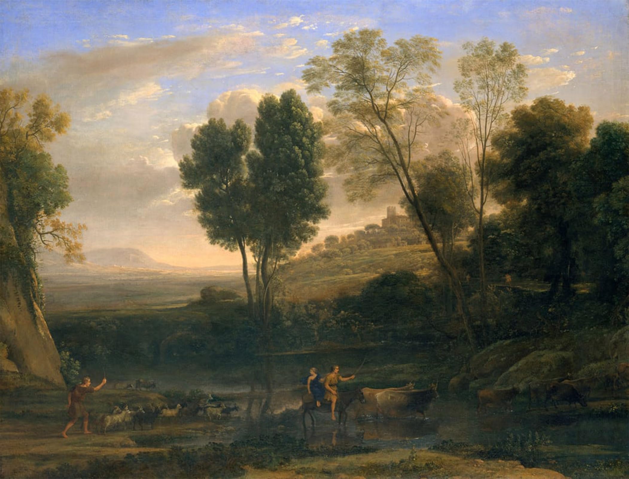 POSTERIIk Famous Print Pop Art Wall Art Graffiti Sunrise by Claude Lorrain Art Prints for Home Decor 60x90cm
