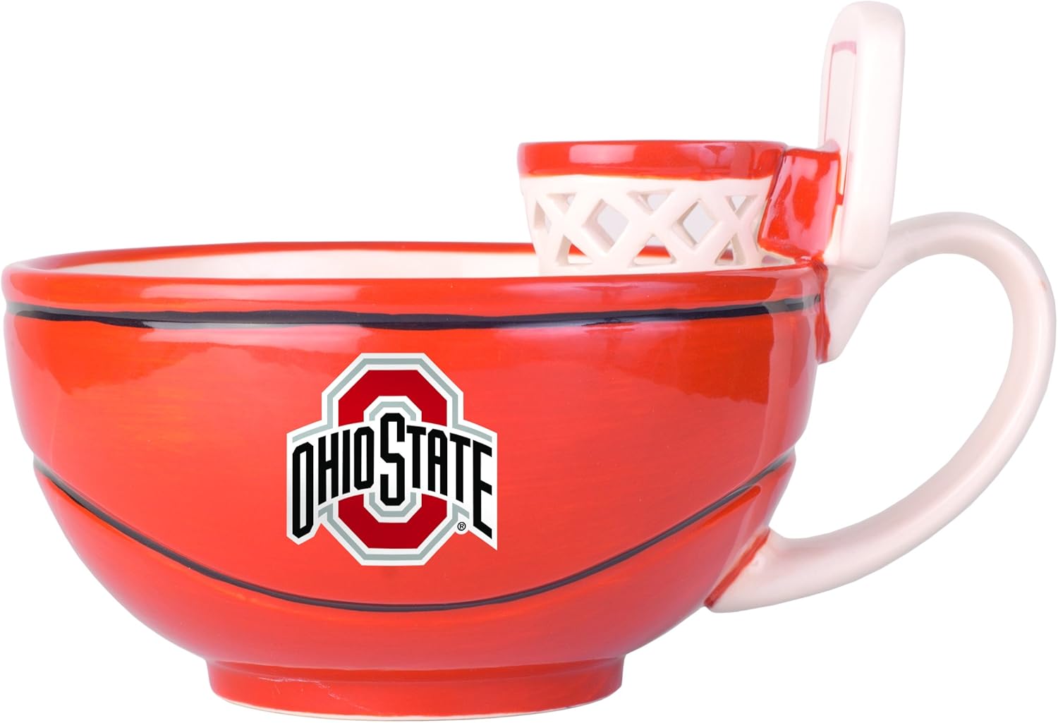 NCAA Ohio State Buckeyes MAX'IS Basketball Hoop Mug, 16-ounce, Orange