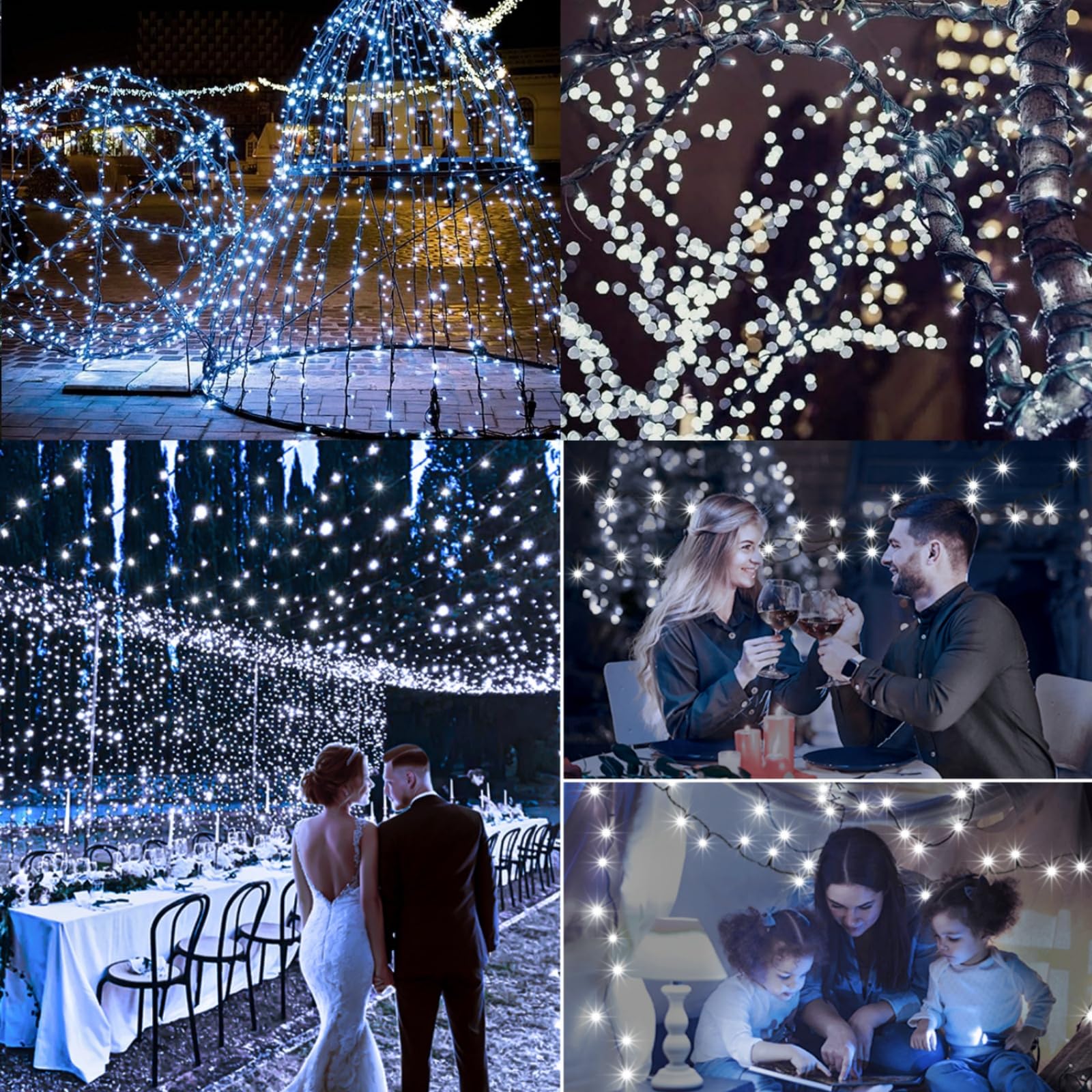 Christmas Tree Lights Outdoor, 120m 1200LED Fairy lights Plug in 8 Modes - Image 4