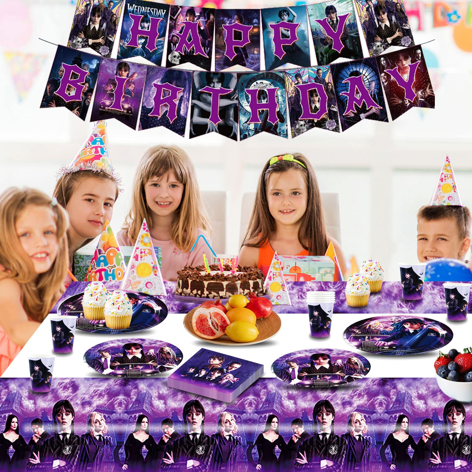 Lot De 60 Assiettes Jetables Thème Super Héros - Fournitures Fête D'Anniversaire Ville Des Héros
