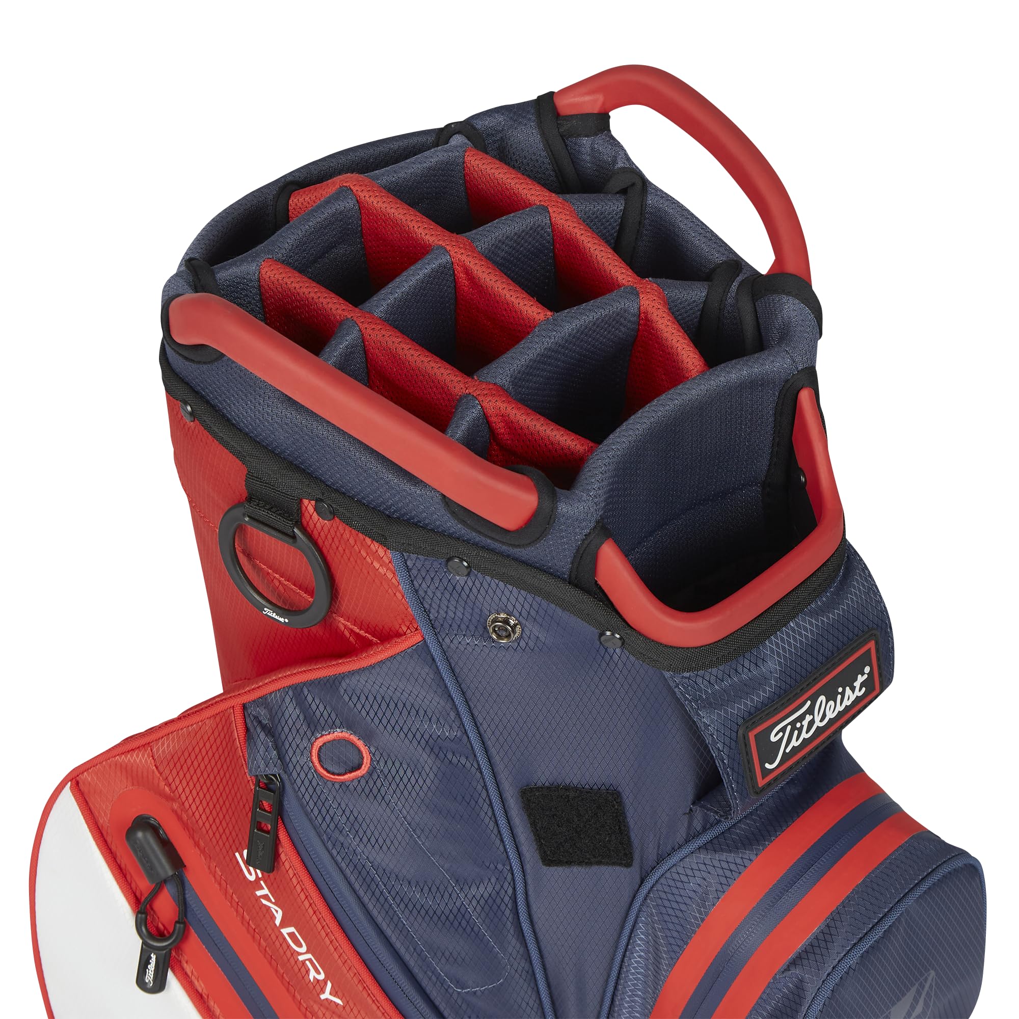 Golftasche TITLEIST Cart 14 STADRY Navy/Rot