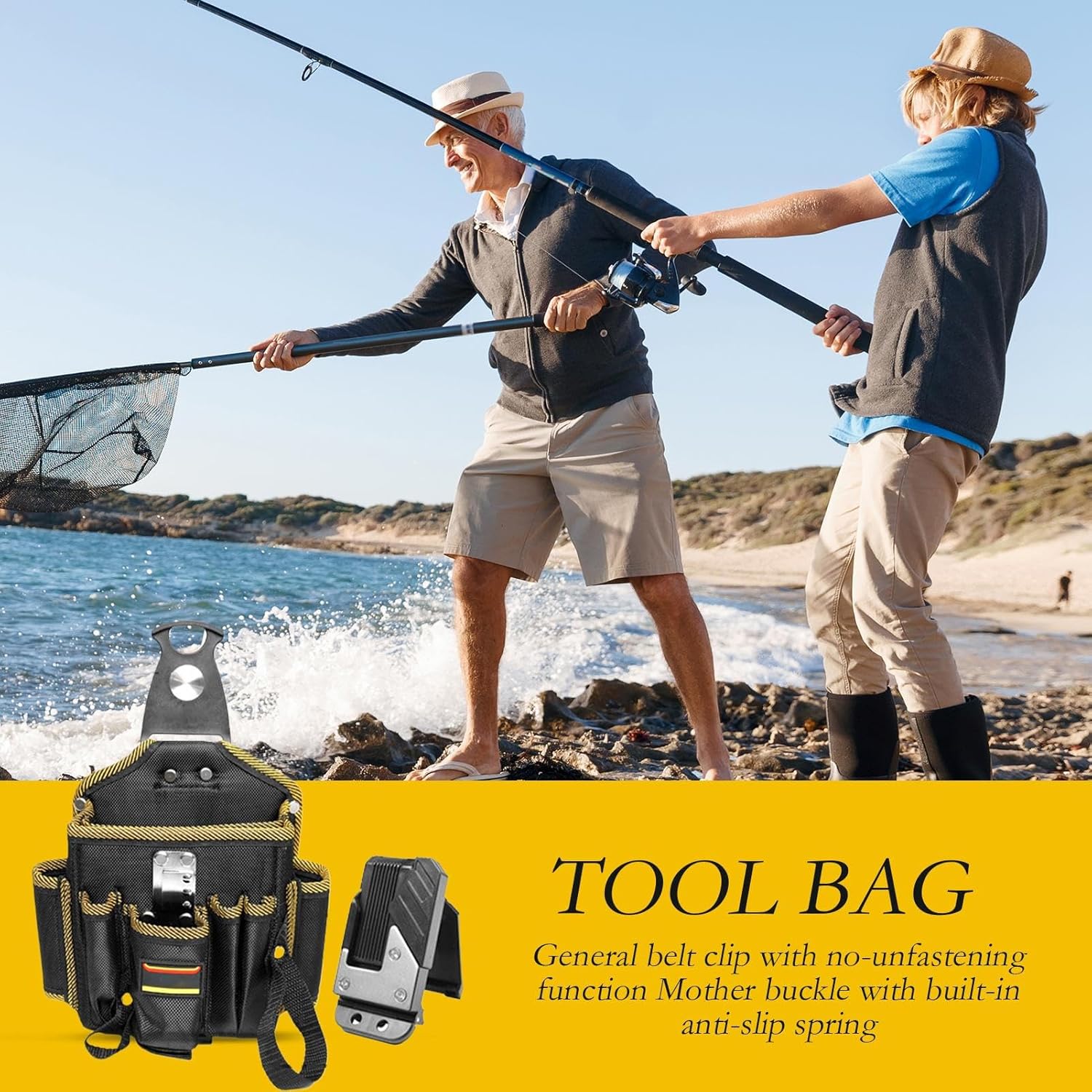 大工用ウエストツールポーチ,電気工事用多ポケットウエストポーチ | 大工ベルトホルスター軽量作業用バッグ 大人 美容師 作業者 家族