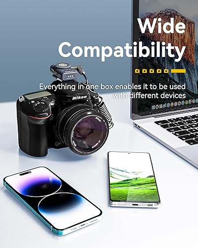 Miniatura 26 de Hollyland Lark M2 - Micrófono inalámbrico para iPhone 14 y menos, mini micrófono magnético, rango de 984.3 ft, audio de alta fidelidad, cancelación