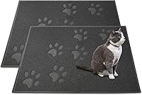 Vista 16 de Andalus - Alfombrilla pequeña para caja de arena de gatos, paquete de 1 - Alfombrilla impermeable, antideslizante y fácil de limpiar para caja