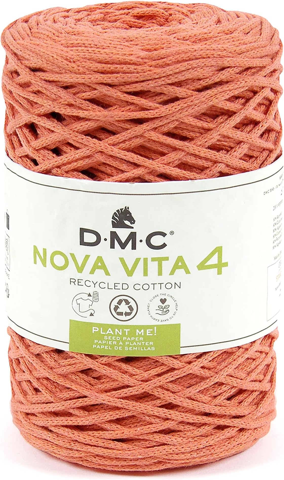 Garen katoen - oranje - 50 gram - 125 meter