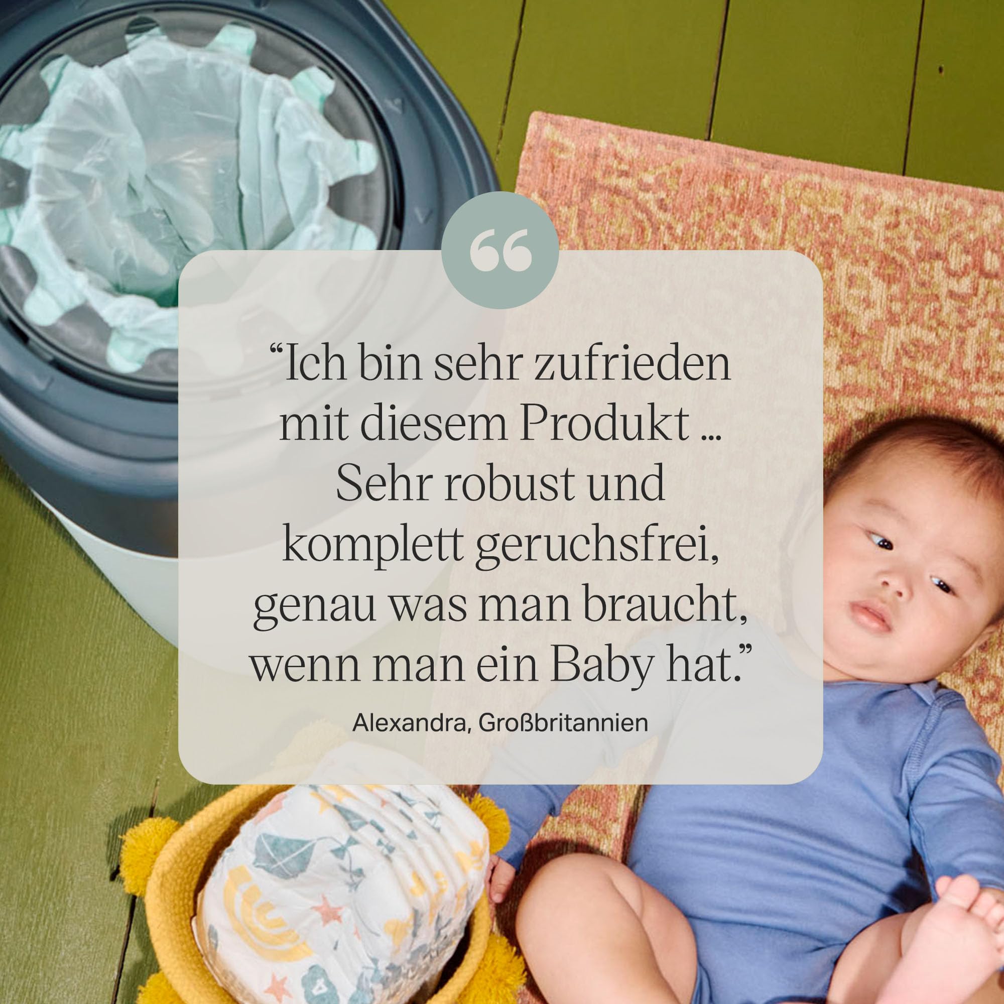 Tommee Tippee Twist & Click Advanced Windeleimer Original-Nachfüllkassetten, 16 x 10,5 m