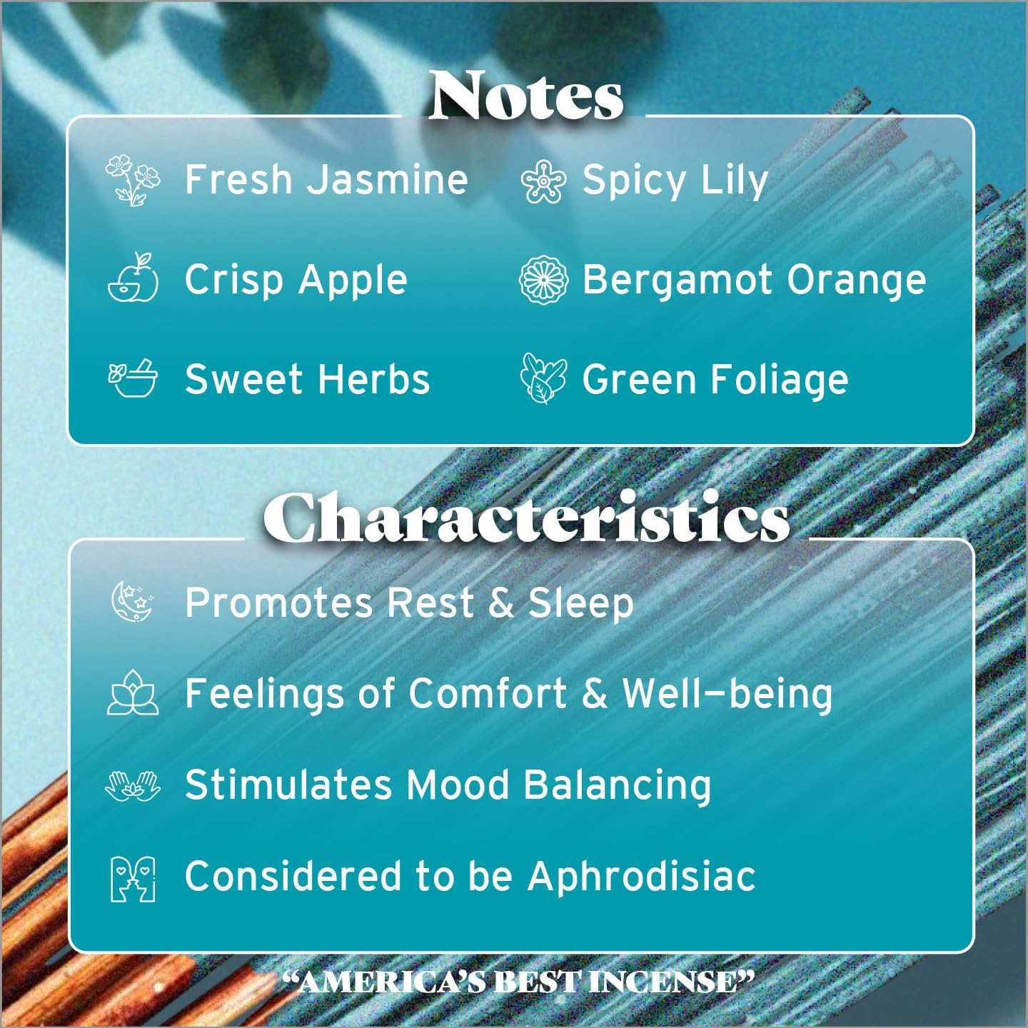 Wild Berry Incense Sticks - Havana Blue - Clean Fresh Fragrance with Jasmine and Apple - Hand Dipped in The USA (100 Count)