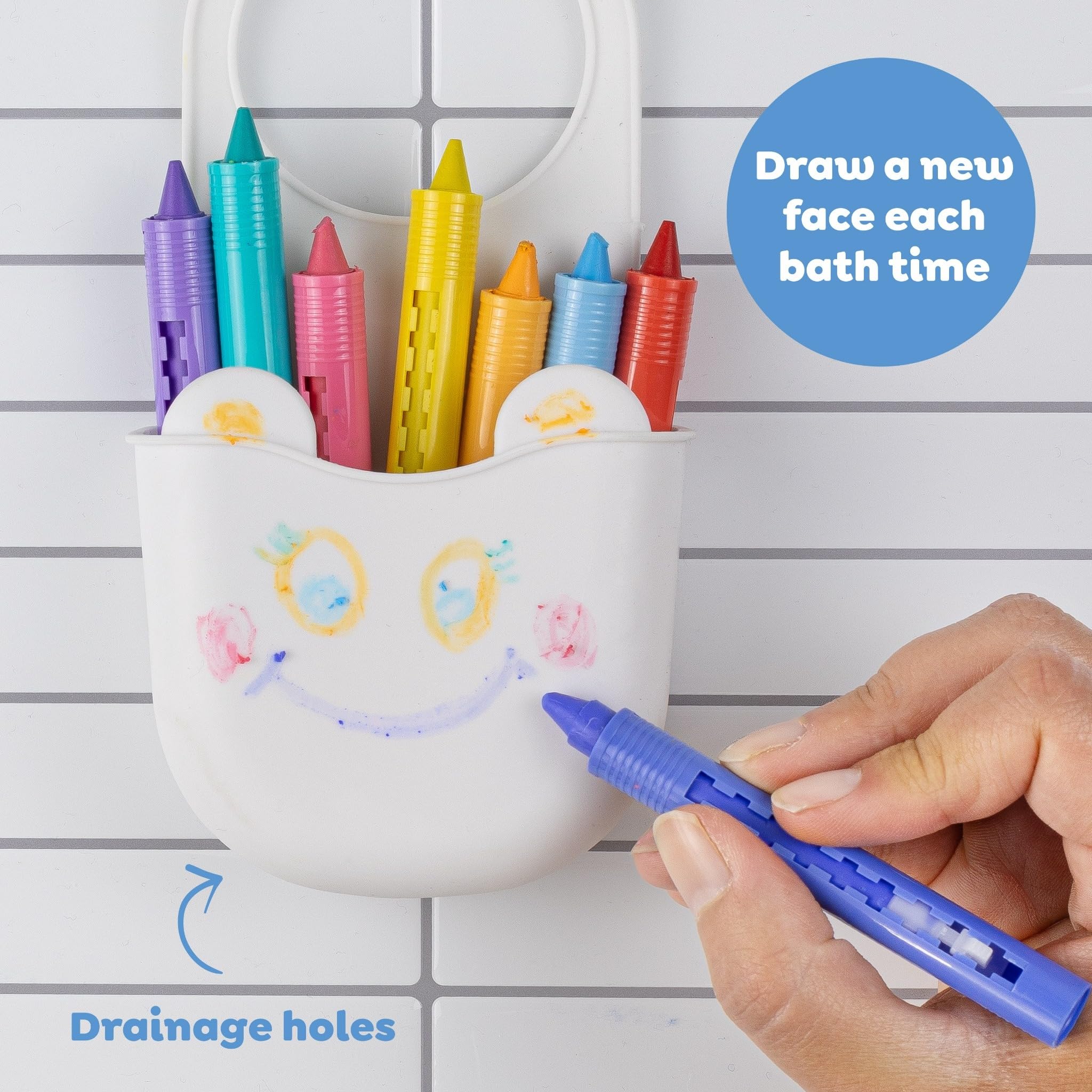 Tiger Tribe Station de crayons de bain, crayons de bain lavables