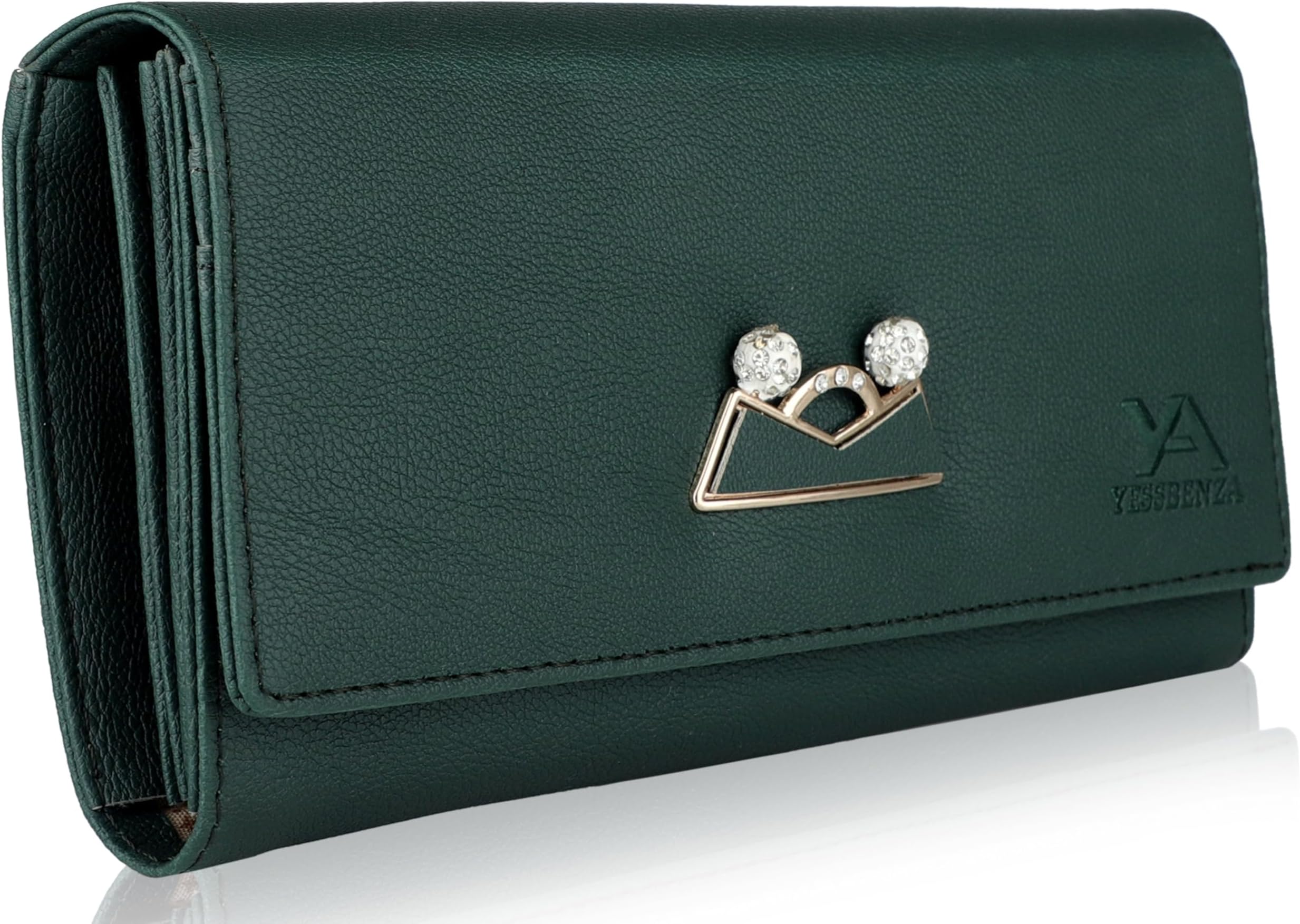 Synthetic Artificial Leather Wallet for Women's with 6 Card Slots Clutch Purse for Women, Ladies Wallet for Girls Stylish, Ladies Purse Mobile Hand Purse