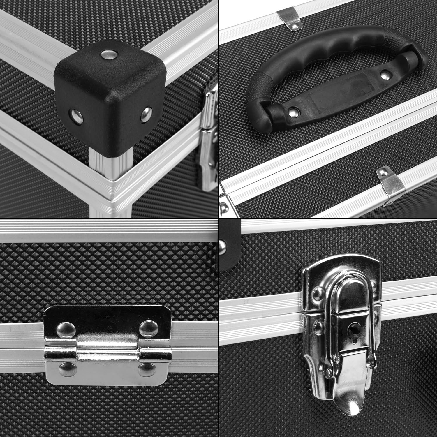 anndora CD Koffer für 80 Standard CD Cases - 56,5 x 29 x 18,5 cm - Schwarz