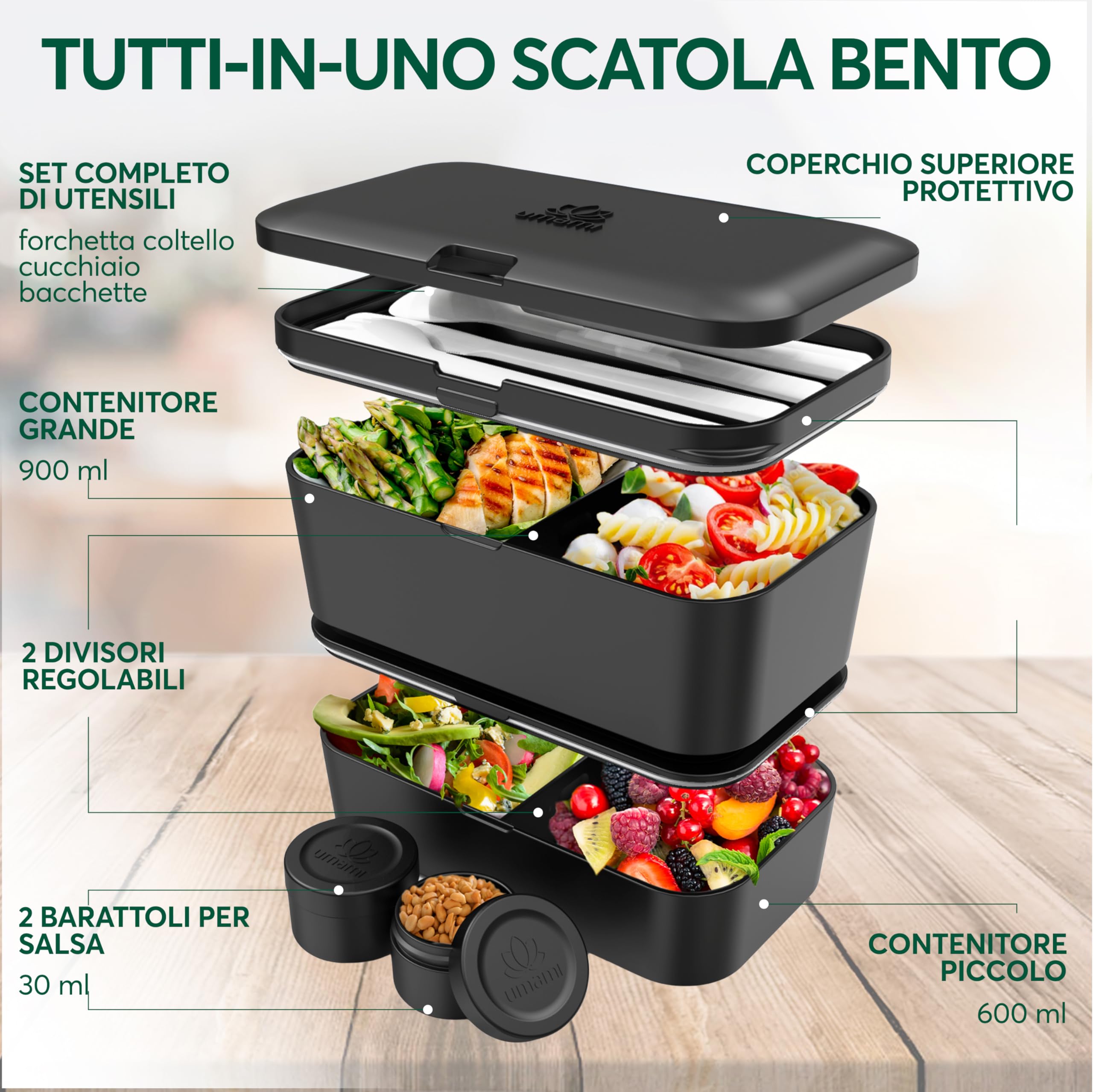 Contenitori per trasporto cibo: Casa e cucina: Lunchbox, Scatole bento, Borse porta alimenti e altro