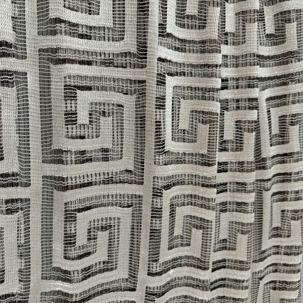 MYRU 1 Pari czarno-złote przezroczyste zasłony do salonu, luksusowe zasłony tiulowe (złote, 2 panele, 137 cm x 213 cm)