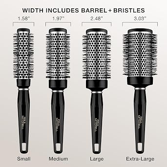 Paul Mitchell Pro Tools Express Ion Aluminum Round Brush, for Blow-Drying All Hair Types