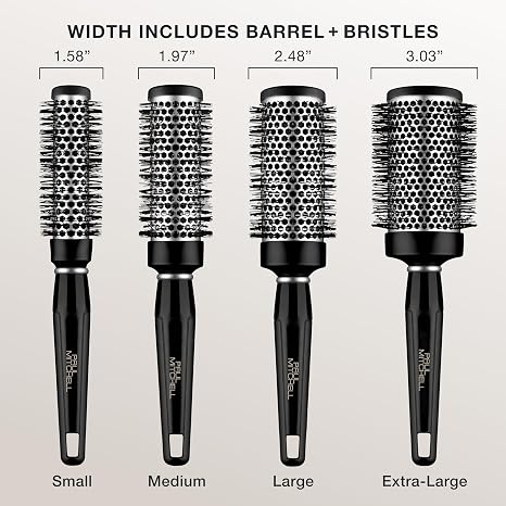 Paul Mitchell Pro Tools Express Ion Aluminum Round Brush, for Blow-Drying All Hair Types