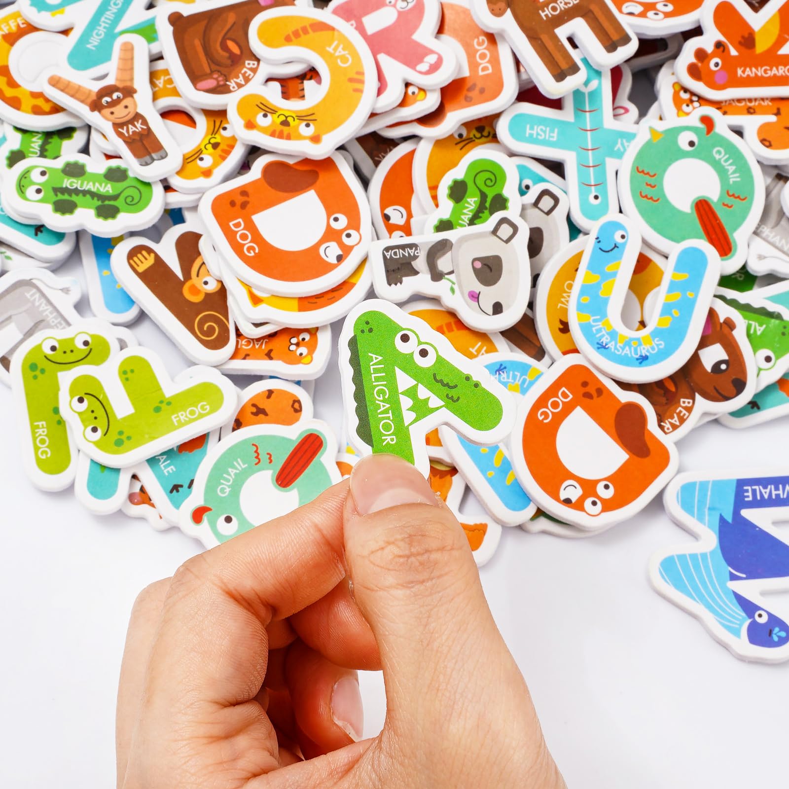 Foam Stickers For Children Alphabet - 110 PC Educational ABC Learning ...