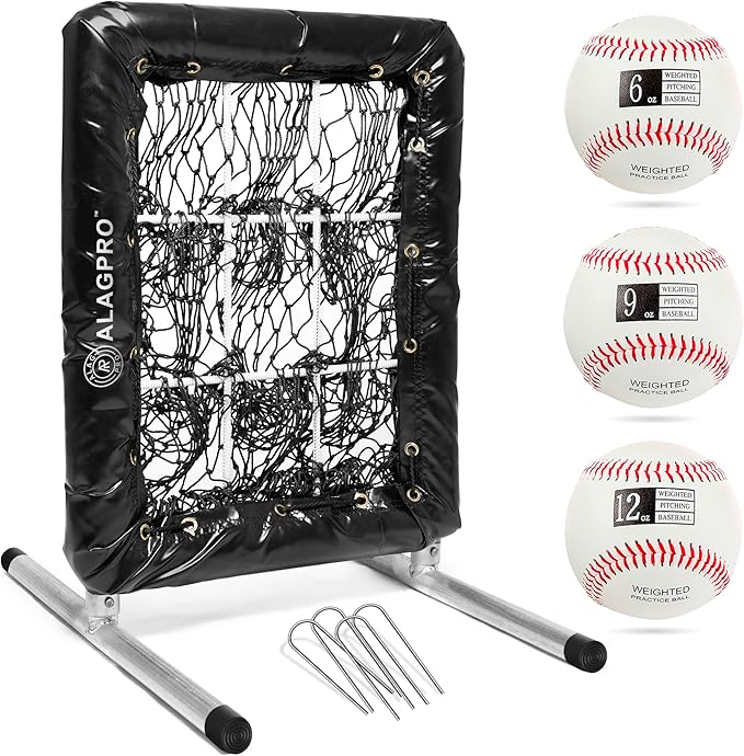 Pitchers Pocket 9 Hole Pitching Target Softball Baseball Pitching Net