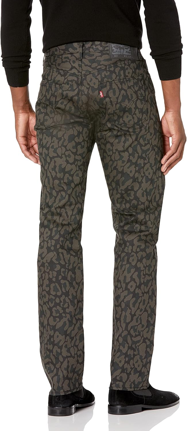 Levi's Men's 501 Original Fit Jeans Regular Bubble Cheetah Anthracite 32W x 32L