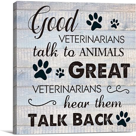 Funny Farmhouse Canvas Print: A Delightful Gift for Compassionate Veterinarians