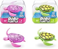 Vista 1 de Robo Alive Robo Tortuga Robótica de Natación (Verde + Rosa) de ZURU Activada por Agua, Viene con Baterías, Exclusivo (Paquete de 2)