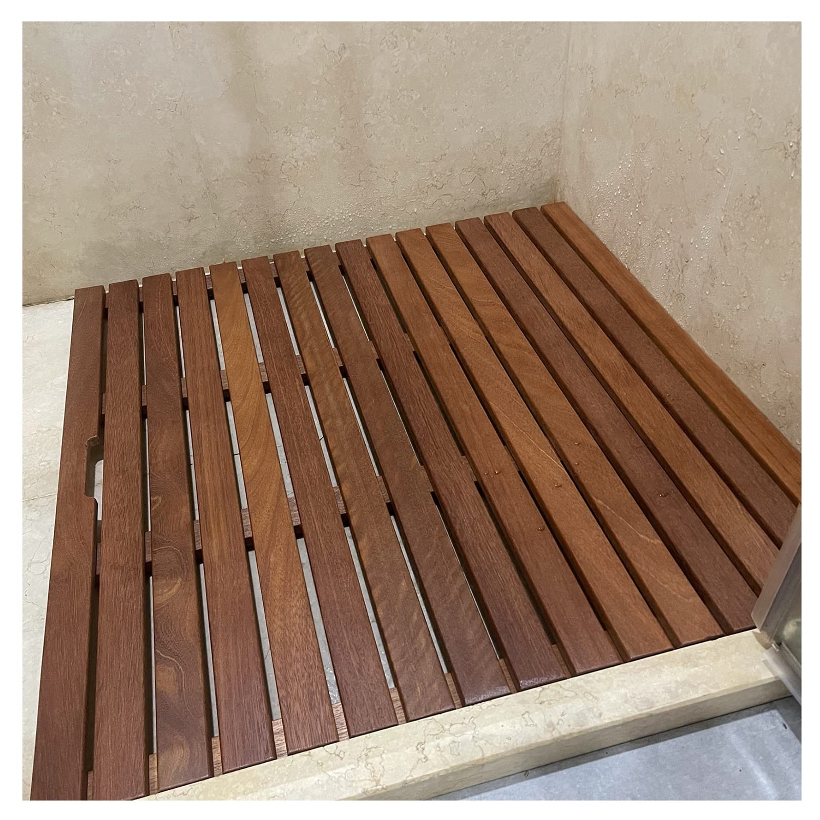 Tapis de bain diatomite et bambou pour sécuriser la douche ou le balcon