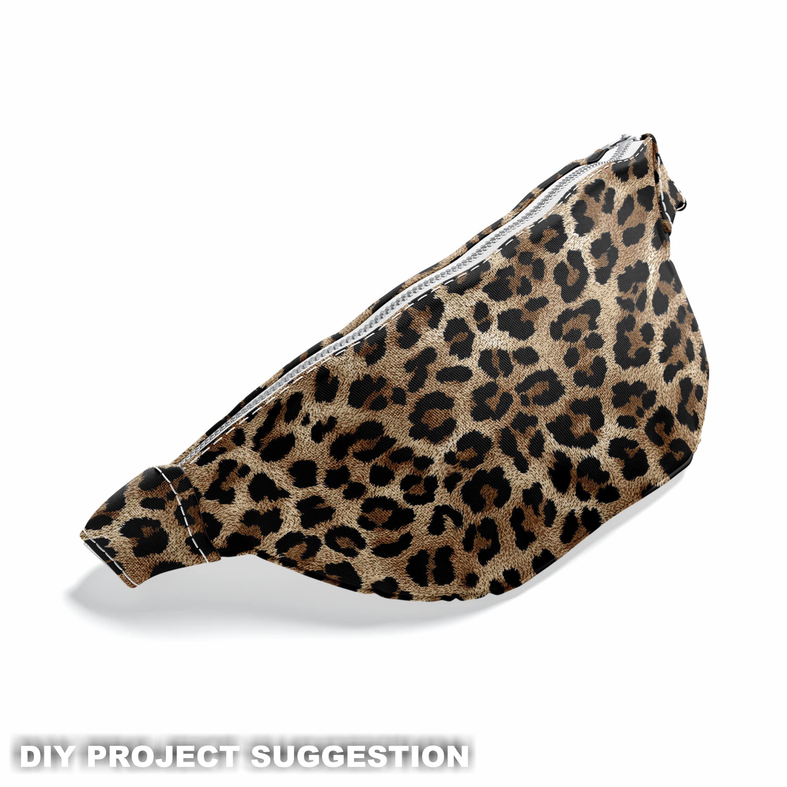 Tela Tapizar HEKO PANELS - Impermeable, 155x200cm, Estampado Leopardo - Para Muebles, Manualidades