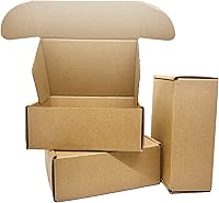 Vista 11 de Cajas de envío pequeñas de 6 x 2.6 x 2 pulgadas, paquete de 50 cajas de envío de cartón corrugado, caja de correo móvil para negocios