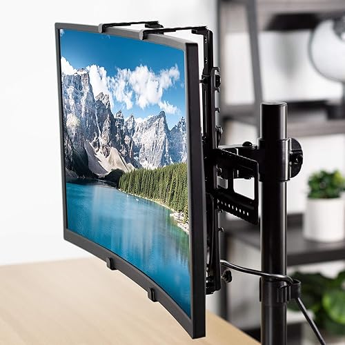 Miniatura 3 de VIVO Adaptador universal VESA Kit de montaje para pantallas planas y curvas de 20 a 32 pulgadas, soporte de montaje de 3.937x3.937 in, negro,