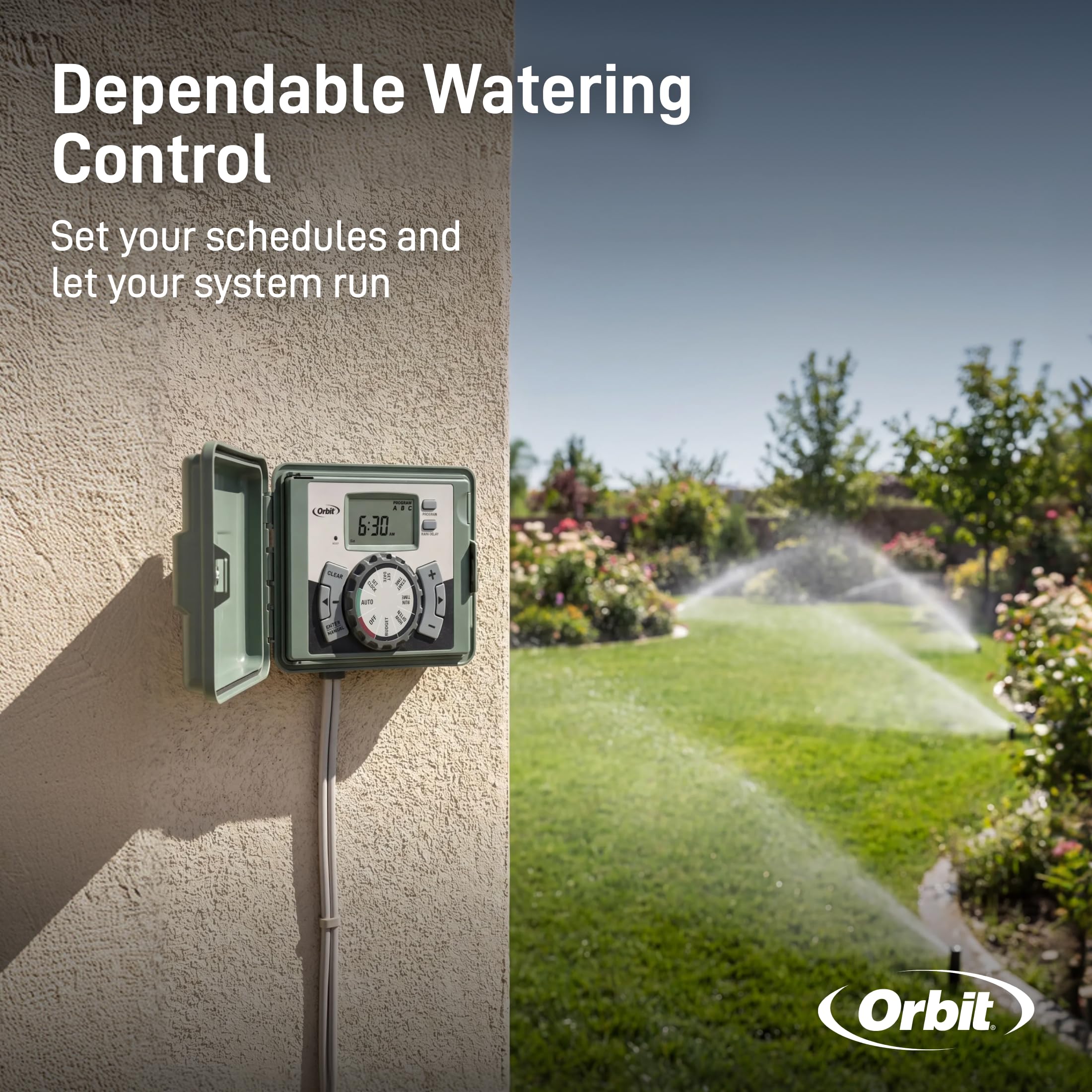 Orbit Outdoor Swing Panel Sprinkler System Timer