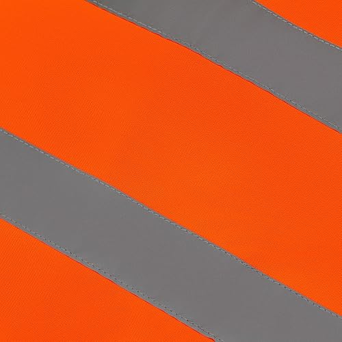 Miniatura 5 de VICRR Chaleco de seguridad de alta visibilidad con bolsillos de tiras reflectantes, chaleco de trabajo para hombres y mujeres