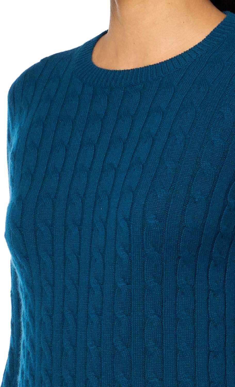 Brooks Brothers Womens Cashmere Wool Cable Crewneck Sweater - Image 3