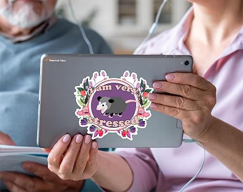 Miniatura 6 de IMPERIAL VIBES Adhesivo con texto en inglés "I am very Stressed" (Estoy muy estresado) - Adhesivo de vinilo para automóvil, camión y furgoneta - Uso