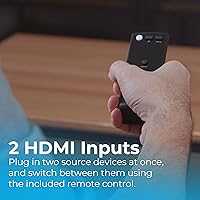 Vista 3 de Nyrius Aries Home+ - Transmisor y receptor de entrada HDMI inalámbrico 2X para transmisión de video HD 1080p 3D y audio digital desde caja de cable