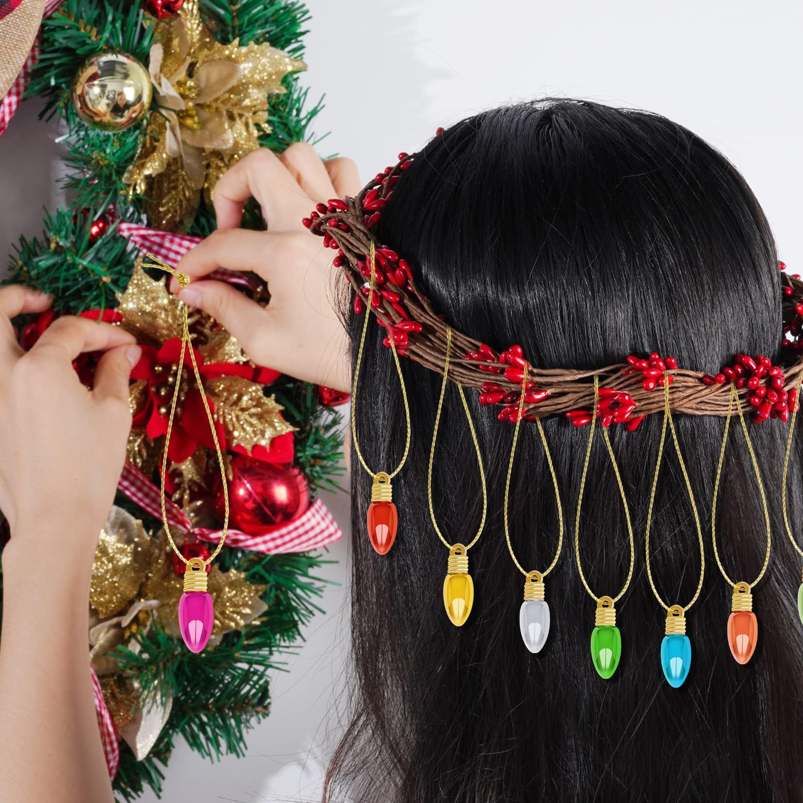 Didiseaon 48pezzi Palline Natalizie Decorative Colorate Per Decorazioni Festive Accessori Per Albero Di Natale e Feste Di Natale
