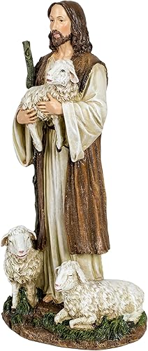 Miniatura 4 de Joseph's Studio by Roman, Figura de El Buen Pastor de 12 pulgadas de alto, regalos religiosos, decoración del hogar,