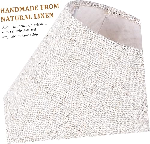 Miniatura 9 de STOBOK 2 piezas de tela gris pantallas de lámpara de repuesto pantallas decorativas para el hogar dic