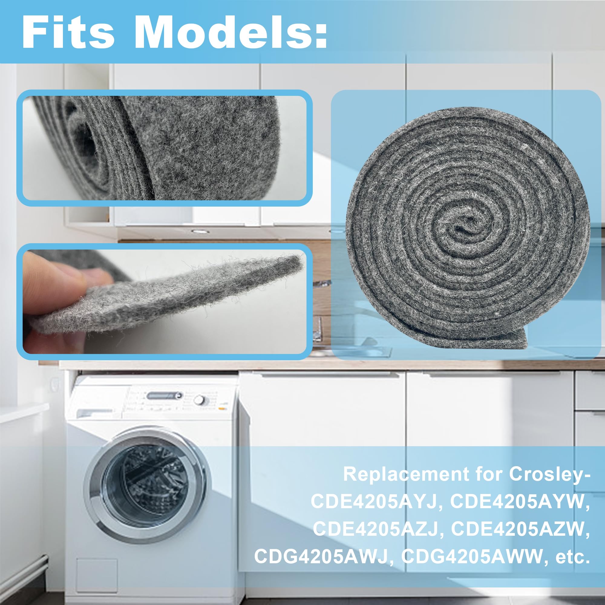 Felpa Tambor Secadora Whirlpool Maytag Neptune 33001807 | Meses Sin Interés - Foto 5