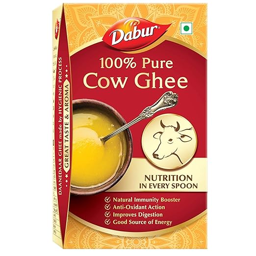 100% Pure Daanedaar Cow Ghee with Rich Aroma | Naturally improves digestion and boosts immunity -1L
