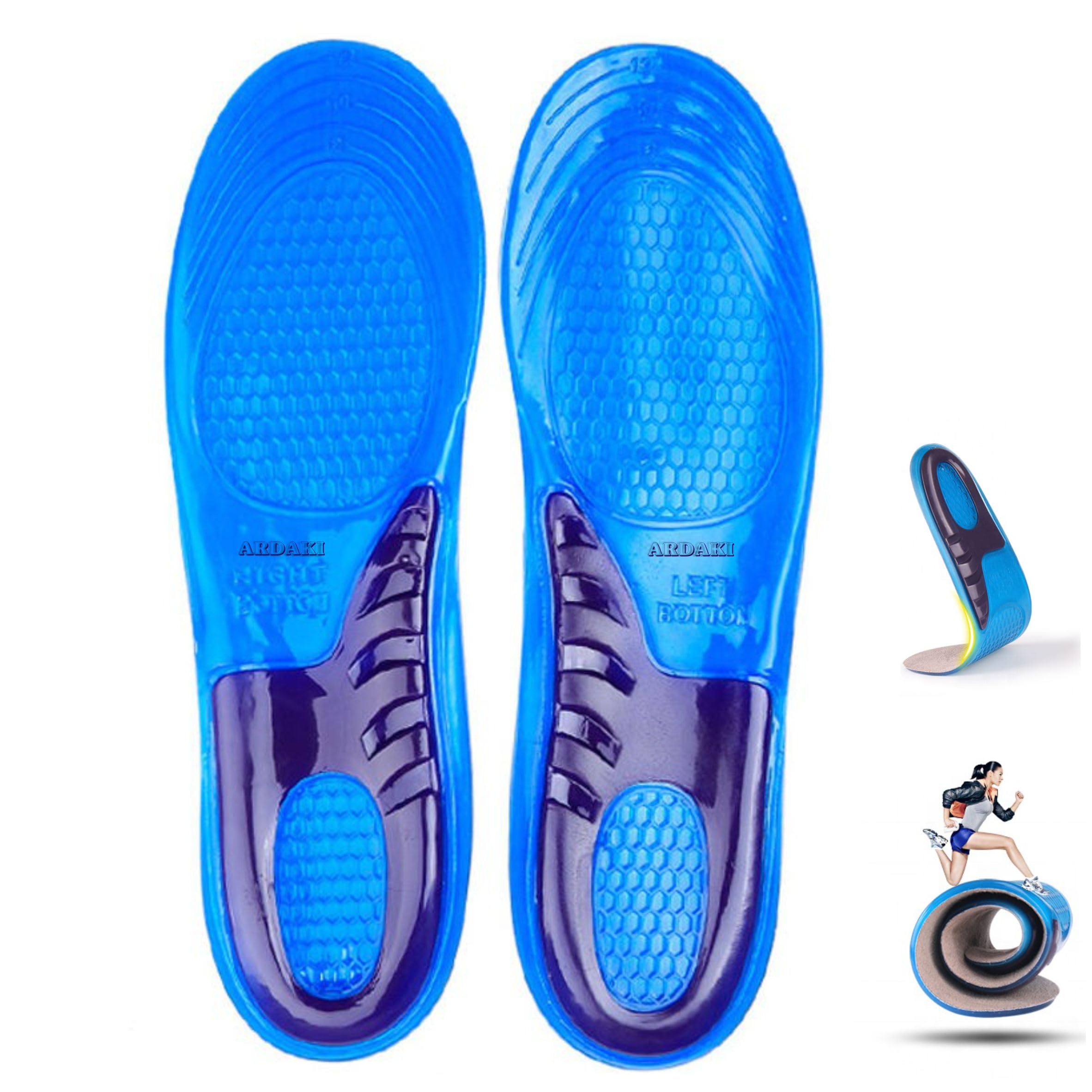 ARDAKI Orthotic Shoe Insoles for Men & Women Arch Support, Pain Relief, Comfort Inserts for Plantar Fasciitis, Flat Feet, Overpronation Cushioned Memory Foam Shock Absorption, All-Day Comfort (1Pair)