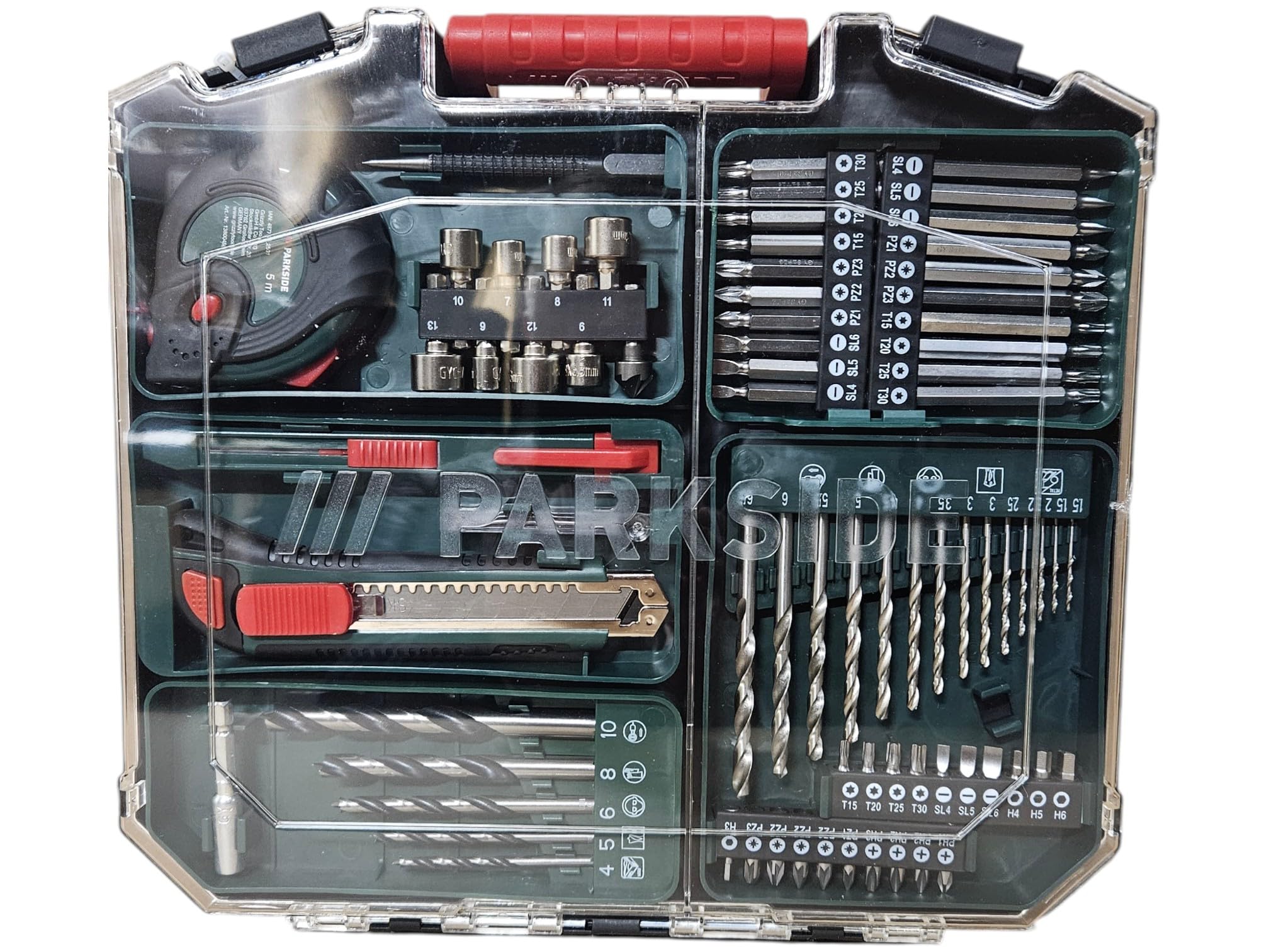PSIDE Parkside PABS 20-Li G8 - Taladro atornillador (20 V, 2 en 1, con 2 baterías, cargador, juego de accesorios, atornillador inalámbrico