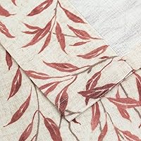 Vista 7 de VOGOL - Cortinas naturales para ventanas, paneles y cortinas con dobladillo para barra de filtrado de luz para decoración del hogar