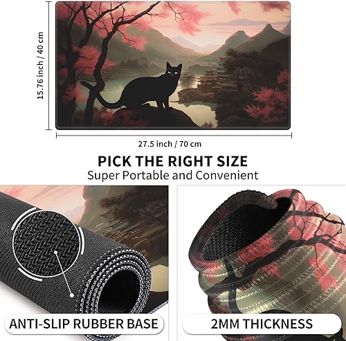 Miniatura 3 de Tapete de juego de cartas de 24 x 14 pulgadas, tapete de juego para tarjetas MTGTCG, alfombrillas de juego cosidas, tapete de juego original de