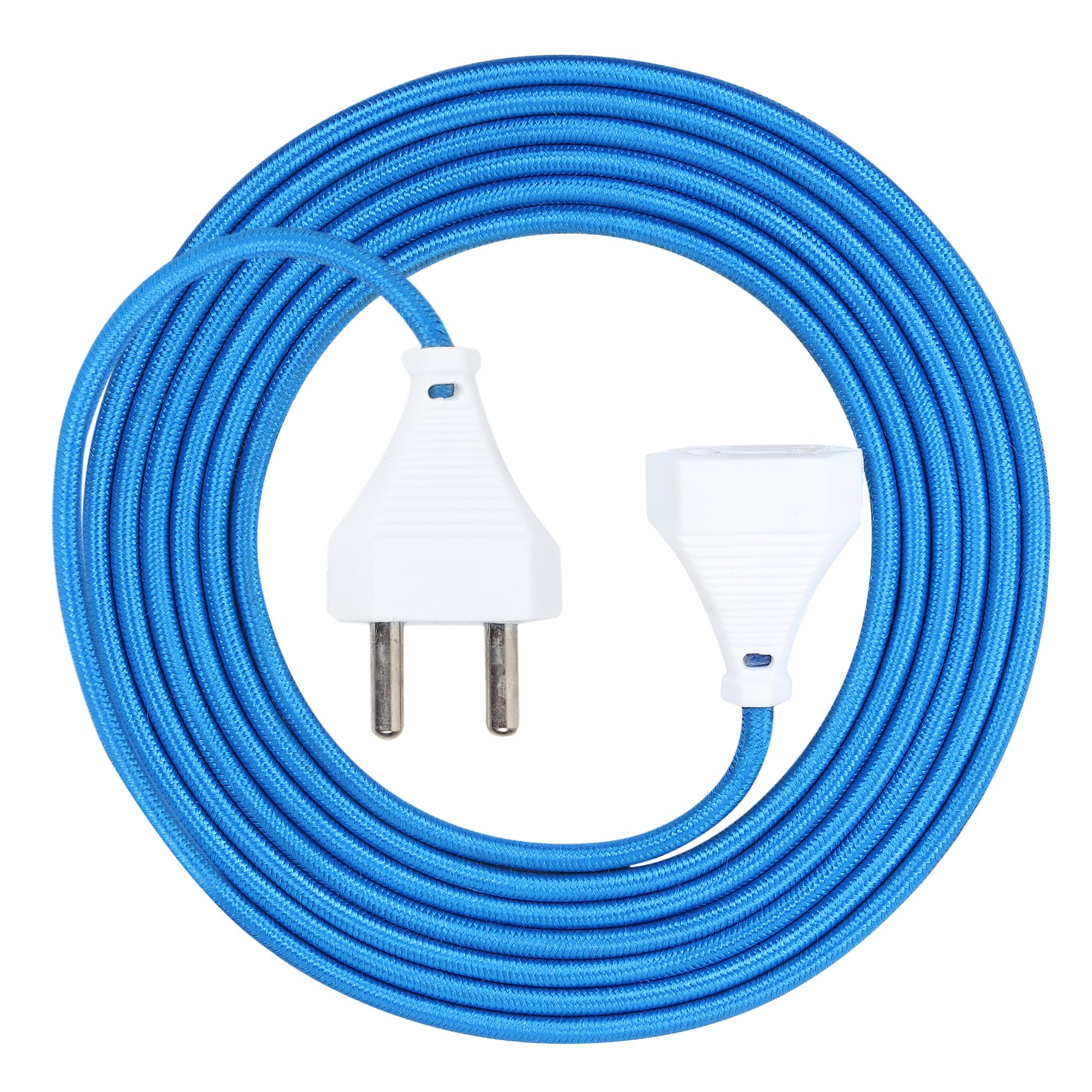klick Gadgets 2 Pin Nylon Thread | Expandable Electric Wire Extension with 2.5 m Wire Perfect Multipurpose | Home Decor | Office | Festival Decorations | Electric Blue Colour | Pack of 1-image-21