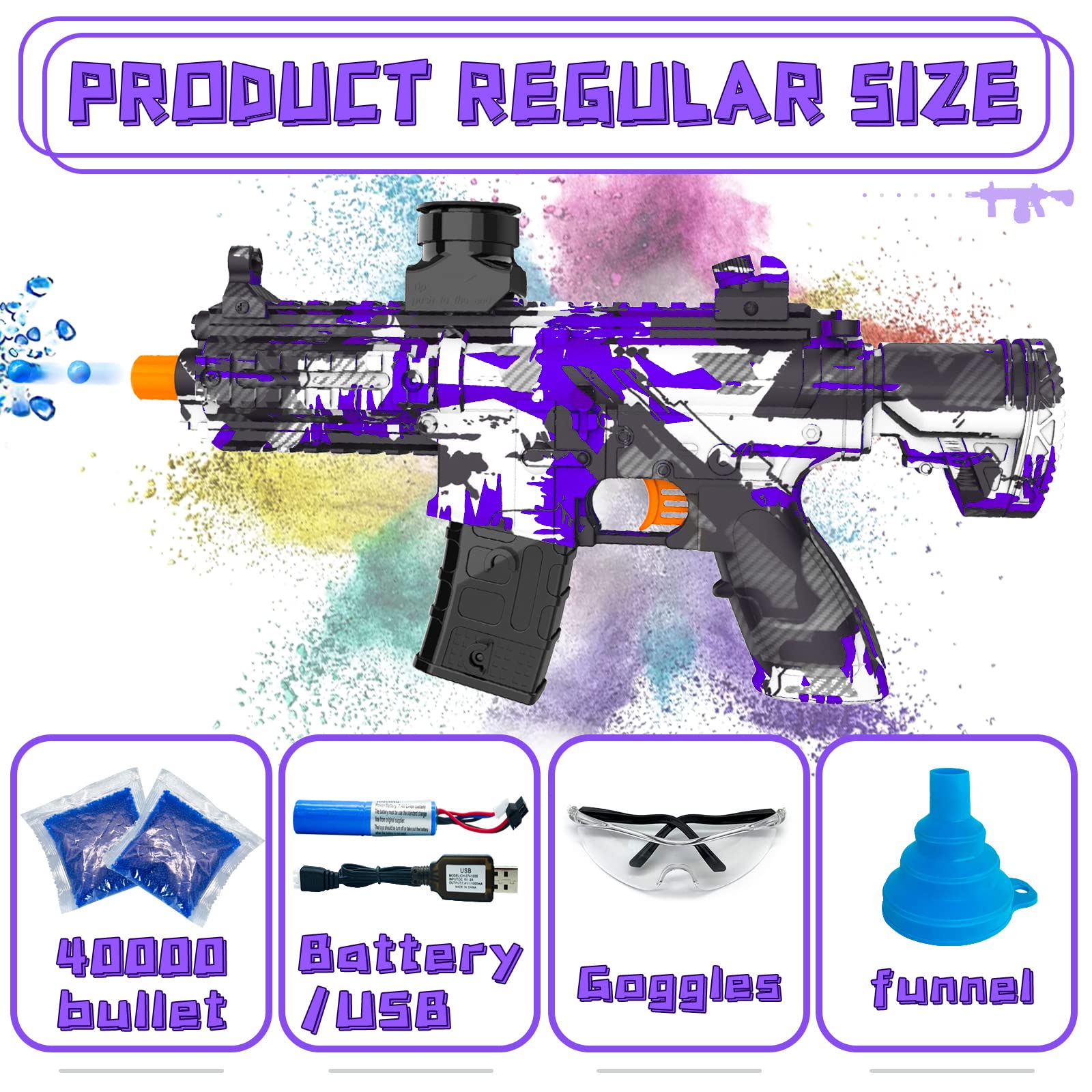 Amazon.com: Electric Gel Ball Blaster, High Speed Automatic