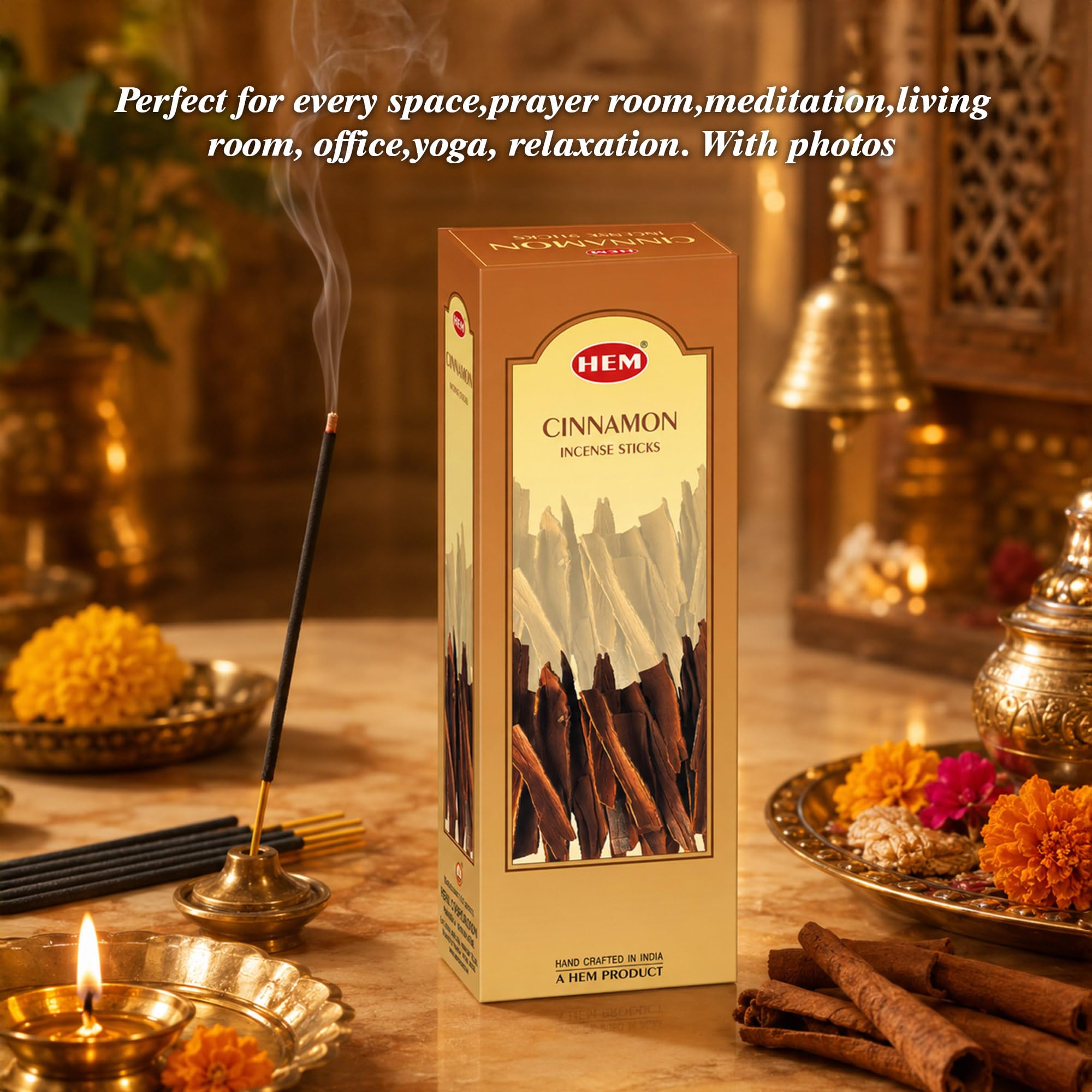 Hem Cinnamon Incense Sticks (120 Sticks, 6 Boxes Inside) - 9