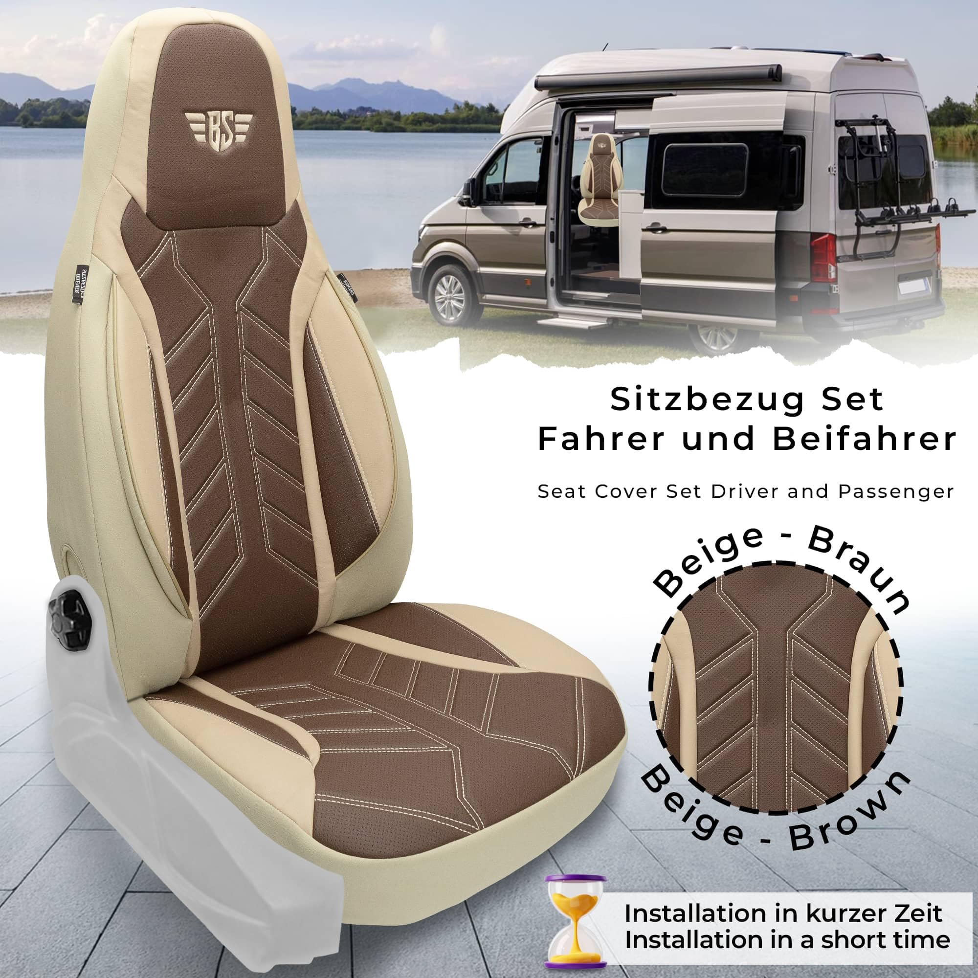 BREMER SITZBEZÜGE Housses de Protection pour Camping-Car Fiat Ducato Jumper Boxer DPL510
