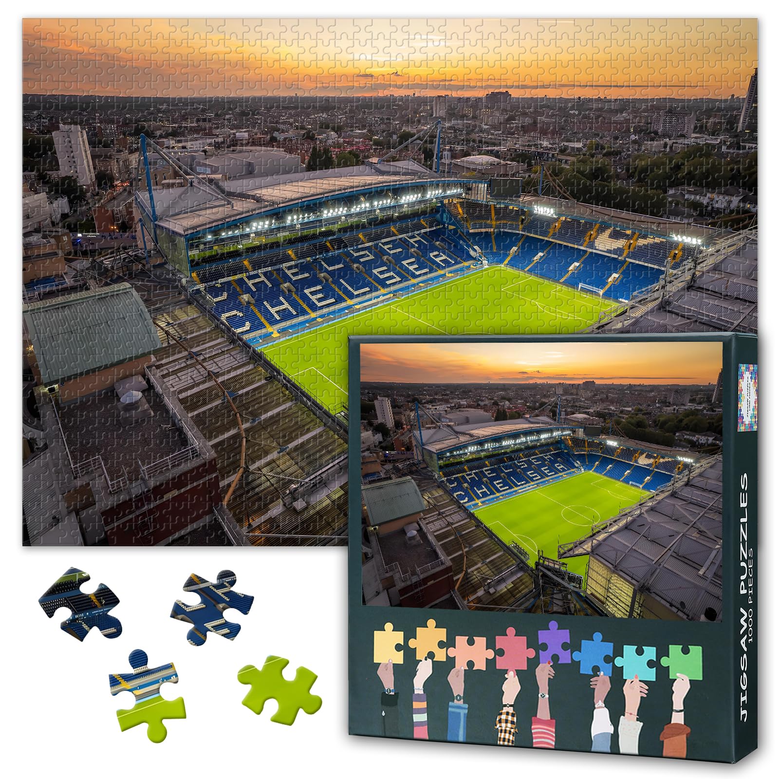 Stamford Bridge Chelsea Football Stadium 1000 Piece Puzzle
