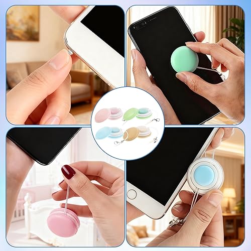 Miniatura 5 de Macaron - Limpiador de pantalla de teléfono, 2026, nuevo limpiador de pantalla portátil para teléfono móvil, limpiador multifuncional para lentes de