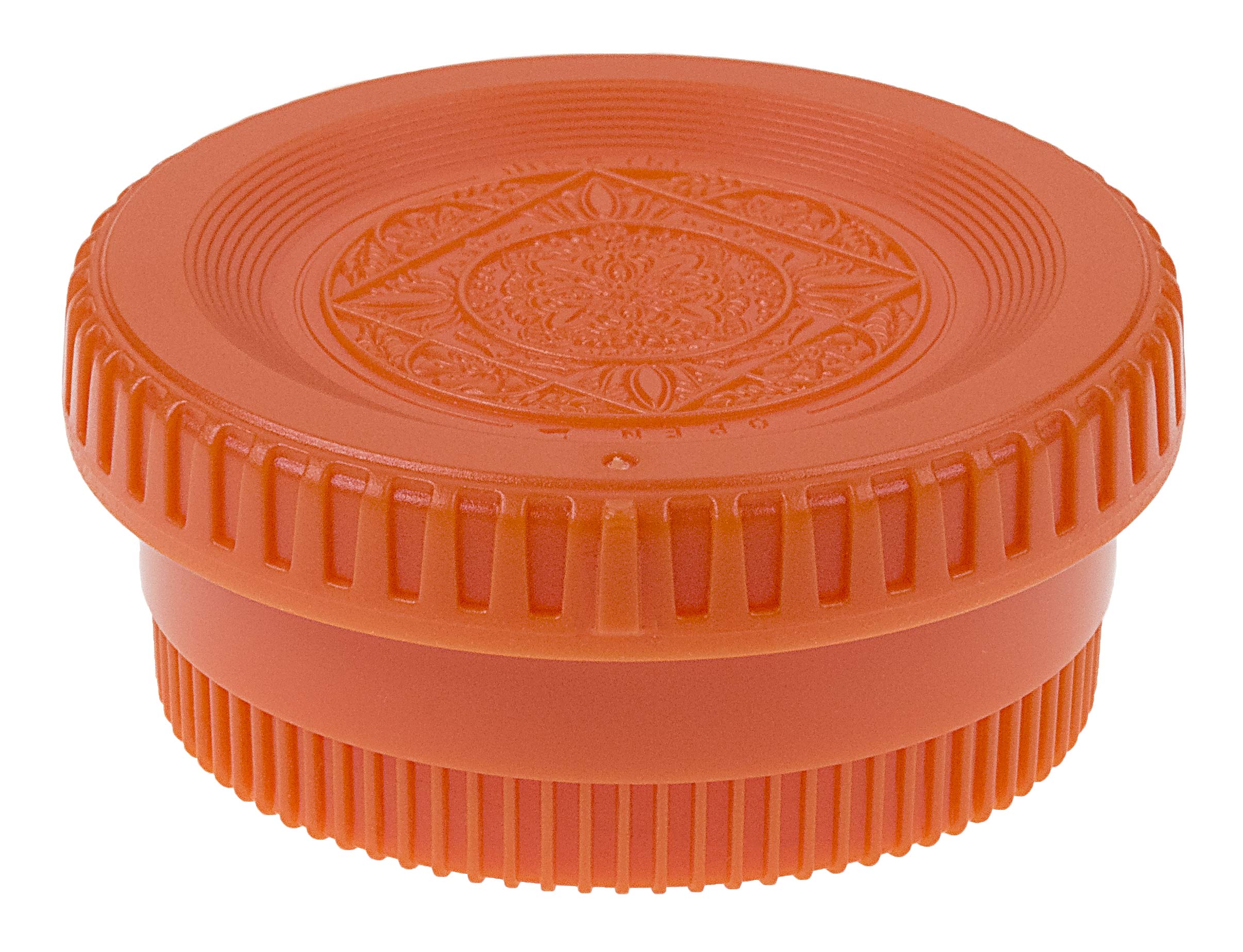 Fotodiox Designer Camera Body & Rear Lens Cap Set Compatible with All Nikon/Nikkor F Cameras & Lenses - Orange