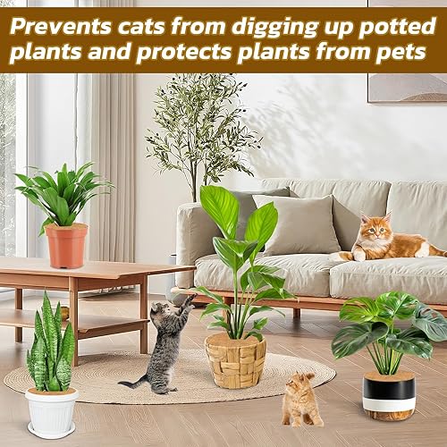 Miniatura 6 de Legigo 10 alfombrillas protectoras de 6 pulgadas de diámetro, fibra de coco para árboles, fibra de coco natural, protección contra malas hierbas