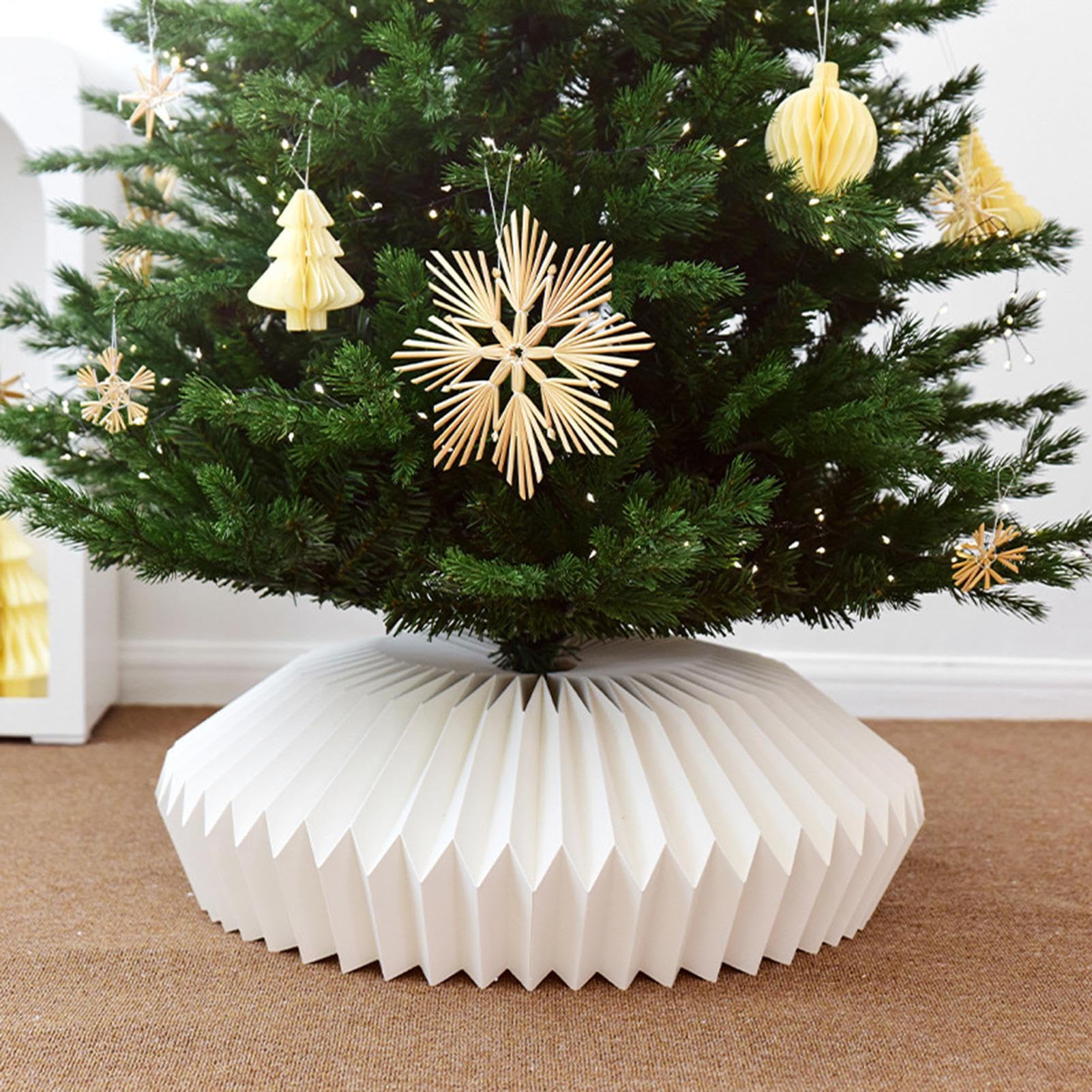 Decorazione natalizia con colletto per albero di Natale pieghevole